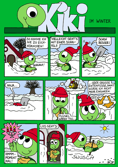 Kiki im Winter