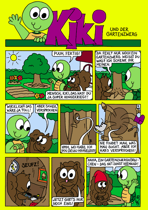 Kiki und der Gartenzwerg