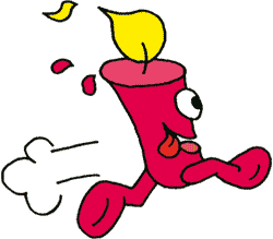 Kerze rennt